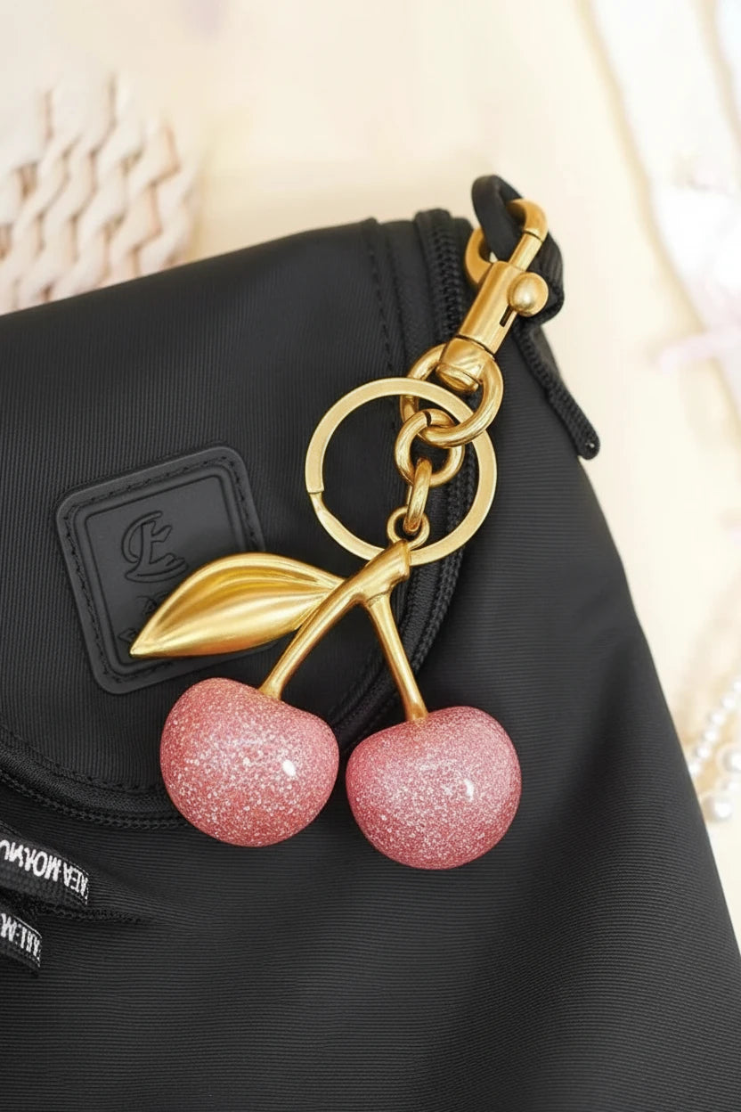 Cherry Charm Keychain