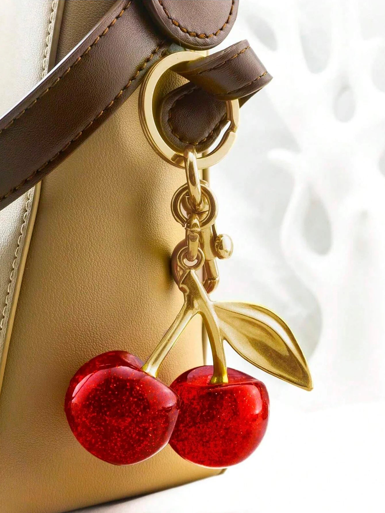 Cherry Charm Keychain