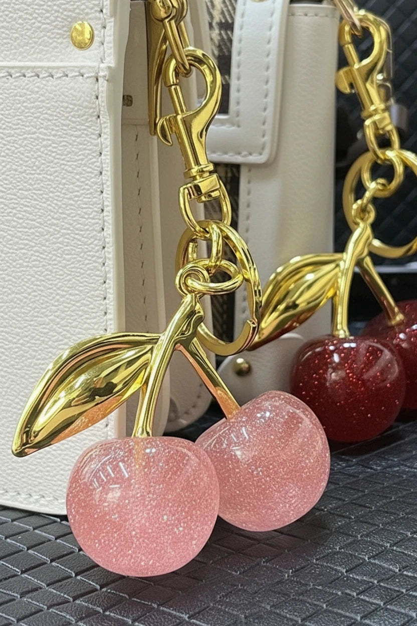 Cherry Charm Keychain